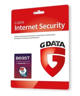 Oprogramowanie GDATA Internet Security 3PC 1rok karta-klucz G Data