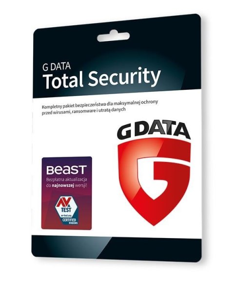 Oprogramowanie GDATA Total Security 1PC 1rok karta-klucz G Data