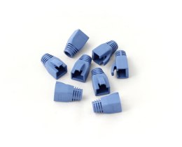 Osłonka DIGITUS na wtyk RJ45 (w opak. 10 szt.), niebieski, do kabli o dużej średnicy (do 7,5 mm) Digitus