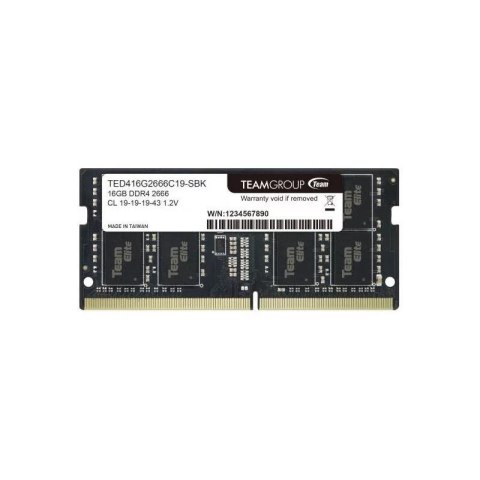 Pamięć SODIMM DDR4 Team Group Elite 16GB (1x16GB) 2666MHz CL19 1,2V Team Group