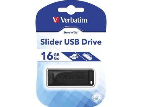 Pendrive Verbatim 16GB Slider USB 2.0 Verbatim