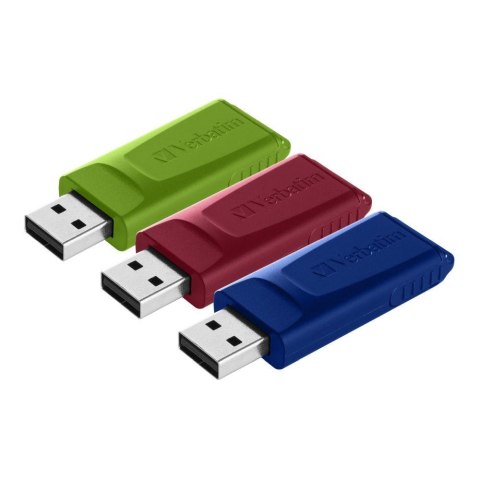 Pendrive Verbatim Store 'n' Go Slider 16GB USB 2.0 (3-pack) Verbatim