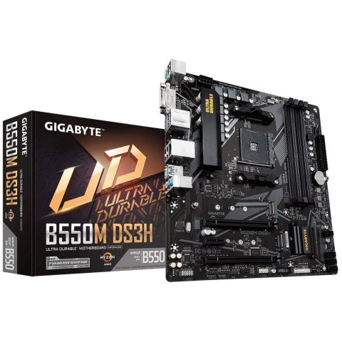 Płyta Gigabyte B550M DS3H /AMD B550/DDR4/SATA3/M.2/USB3.0/PCIe4.0/AM4/mATX Gigabyte