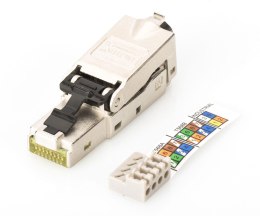 Wtyk RJ45 kat. 6A DIGITUS (8P8C) T568A/B 10GbE ekran., beznarzędziowy Digitus