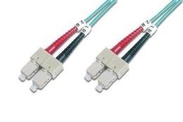 Kabel krosowy (patchcord) DIGITUS światłowodowy SC/SC, dplx, MM 50/125, OM3, LSOH, 2m, turkusowy Digitus