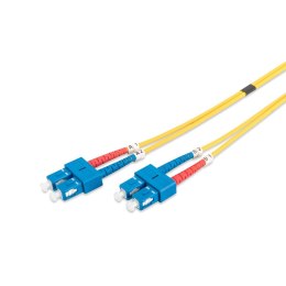 Kabel krosowy (patchcord) DIGITUS światłowodowy SC/SC, dplx, SM 9/125, OS2, LSOH, 3m, żółty Digitus
