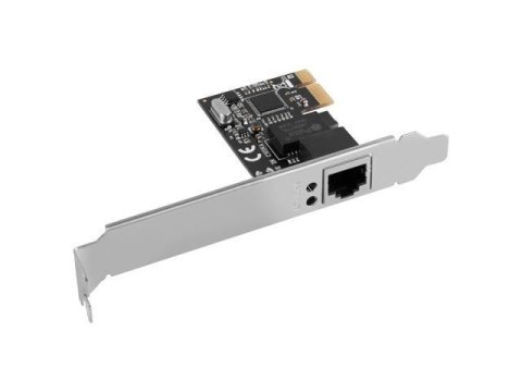 Karta sieciowa Lanberg 1Gb PCI-E 1x RJ45 RTL8111C + śledź low profile LANBERG Karta sieciowa Lanberg 1Gb PCI-E 1x RJ45 RTL8111C + śledź low profile LANBERG