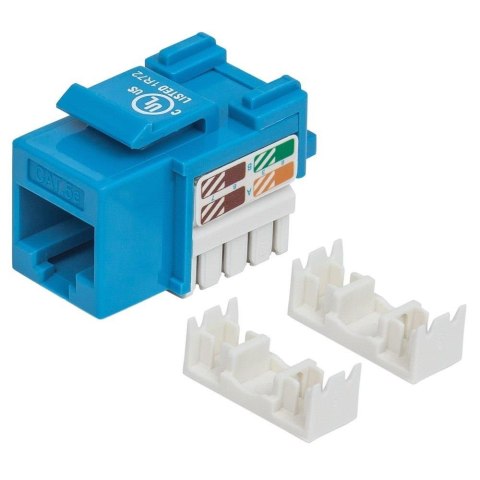 Moduł Keystone Intellinet RJ45 UTP Cat.5e, niebieski Intellinet