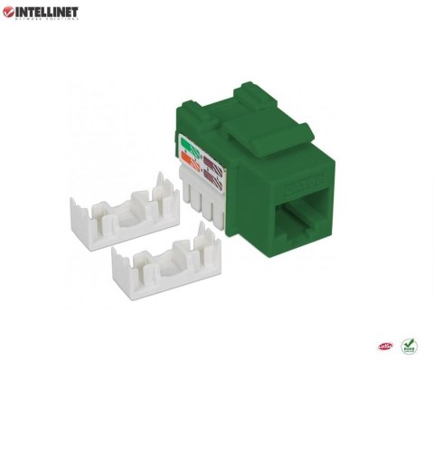 Moduł Keystone Intellinet RJ45 UTP Cat.5e, zielony Intellinet