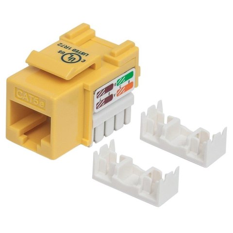 Moduł Keystone Intellinet RJ45 UTP Cat.5e, żółty Intellinet