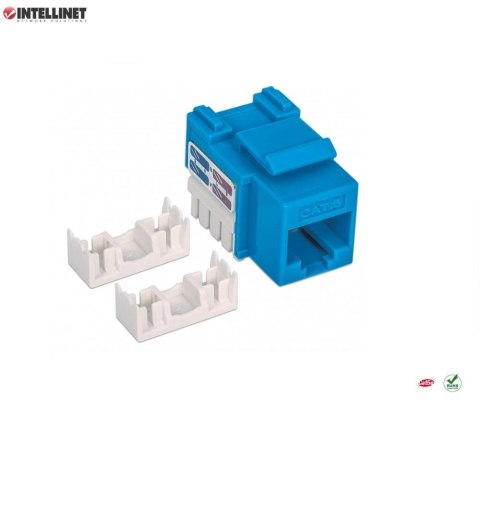 Moduł Keystone Intellinet RJ45 UTP Cat.6, niebieski Intellinet