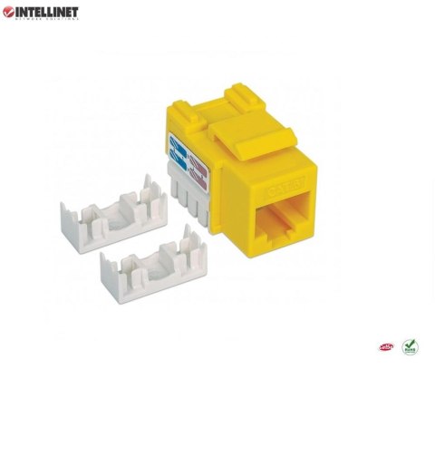 Moduł Keystone Intellinet RJ45 UTP Cat.6, żółty Intellinet