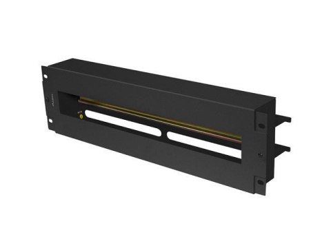 Panel dystrybucji napięć Lanberg 19" 3U z szyną DIN TS-35 czarny LANBERG