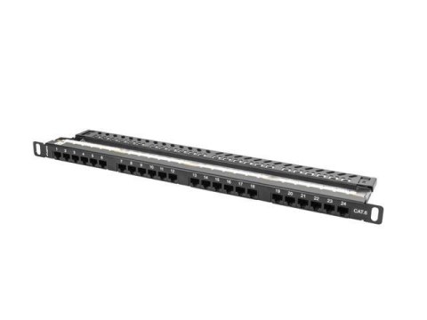 Patch panel Lanberg PPU6-0024-B 24 port 0.5U kat.6 czarny LANBERG Patch panel Lanberg PPU6-0024-B 24 port 0.5U kat.6 czarny LANBERG