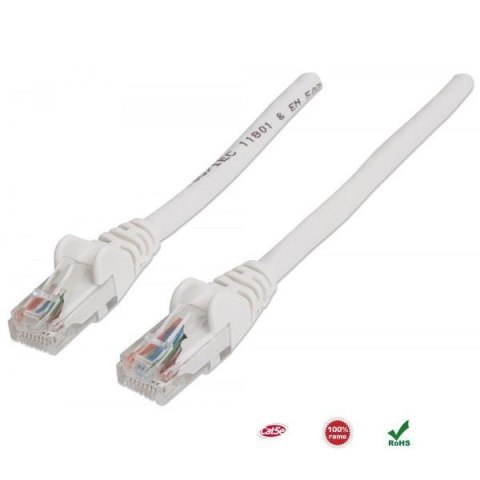 PatchCord 100% miedź Intellinet Cat.5e UTP, 0,5m, biały Intellinet PatchCord 100% miedź Intellinet Cat.5e UTP, 0,5m, biały Intellinet