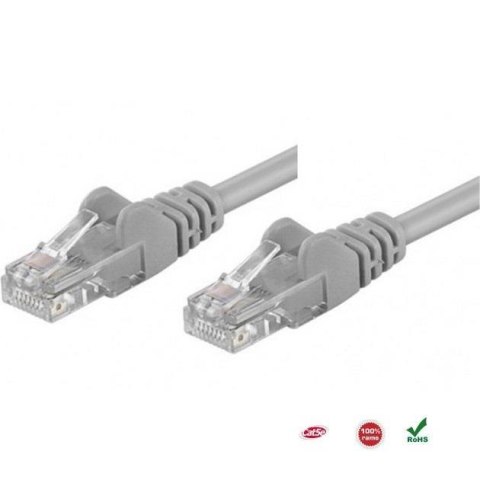 PatchCord 100% miedź Intellinet Cat.5e UTP, 10m, szary Intellinet