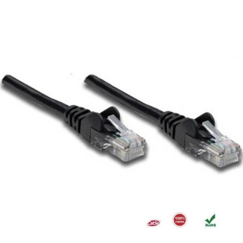 PatchCord 100% miedź Intellinet Cat.5e UTP, 1m, czarny Intellinet