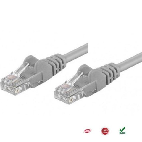 PatchCord 100% miedź Intellinet Cat.5e UTP, 3m, szary Intellinet