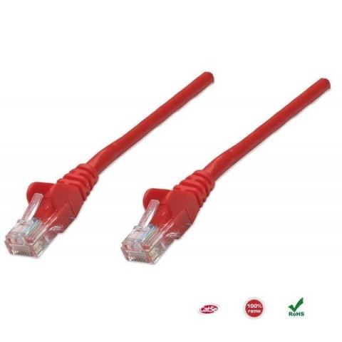 PatchCord 100% miedź Intellinet Cat.5e UTP, 5m, czerwony Intellinet PatchCord 100% miedź Intellinet Cat.5e UTP, 5m, czerwony Intellinet
