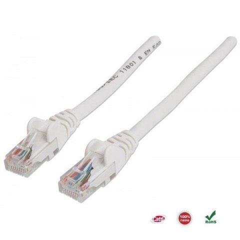 PatchCord 100% miedź Intellinet Cat.6 UTP, 0,5m, biały Intellinet