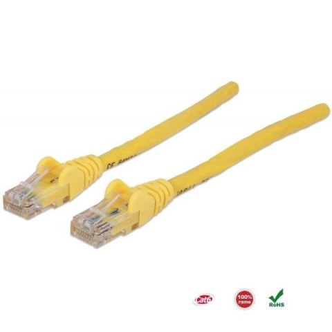 PatchCord 100% miedź Intellinet Cat.6 UTP, 5m, żółty Intellinet