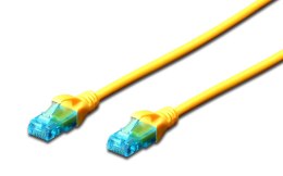 Patchcord DIGITUS UTP kat. 5e 1,5m PVC żółty Digitus