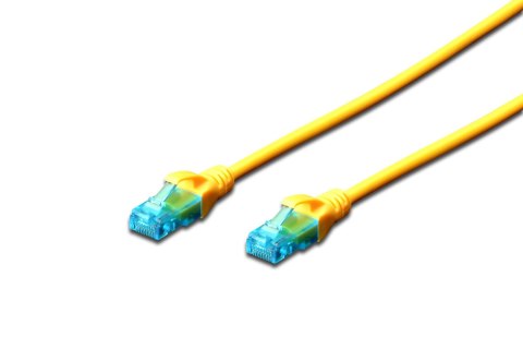 Patchcord DIGITUS UTP kat. 5e 3m PVC żółty Digitus