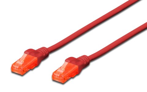 Patchcord DIGITUS UTP kat. 6 1m PVC czerwony Digitus