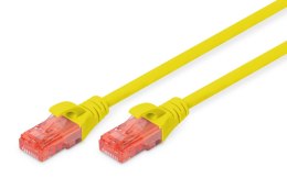 Patchcord DIGITUS UTP kat. 6 1m PVC żółty Digitus