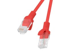 Patchcord Lanberg UTP kat.5e 15m czerwony LANBERG