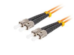 Patchcord światłowodowy Lanberg MM ST/UPC-ST/UPC DUPLEX 3.0MM OM2 50/125 LSZH 1m pomarańczowy LANBERG