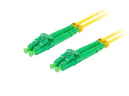 Patchcord światłowodowy Lanberg SM LC/APC-LC/APC DUPLEX 3.0mm LSZH G657A1 10m żółty LANBERG