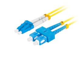 Patchcord światłowodowy Lanberg SM SC/UPC-LC/UPC DUPLEX 3.0mm LSZH G657A1 5m żółty LANBERG