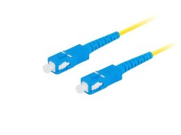Patchcord światłowodowy Lanberg SM SC/UPC-SC/UPC SIMPLEX 3.0mm LSZH G657A1 10m żółty LANBERG
