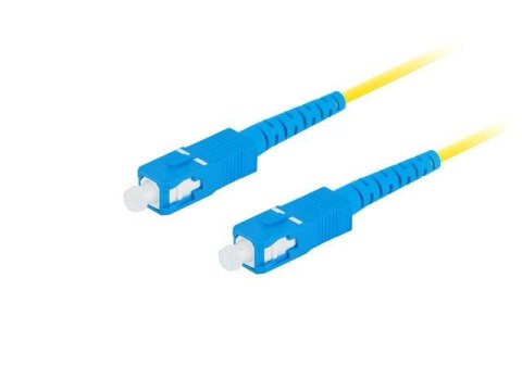 Patchcord światłowodowy Lanberg SM SC/UPC-SC/UPC SIMPLEX 3.0mm LSZH G657A1 10m żółty LANBERG