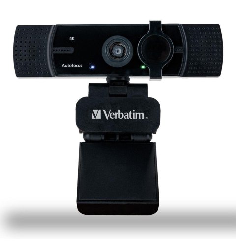 Kamera internetowa Verbatim AWC-03 4K UHD USB 2.0 z podwójnym mikrofonem czarna Verbatim Kamera internetowa Verbatim AWC-03 4K UHD USB 2.0 z podwójnym mikrofonem czarna Verbatim