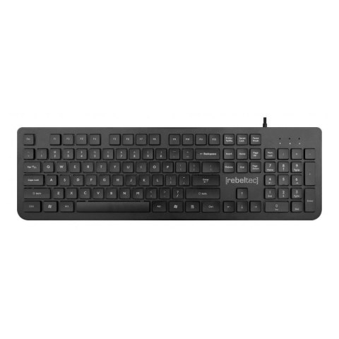 Klawiatura przewodowa Rebeltec SPIRO USB czarna Rebeltec