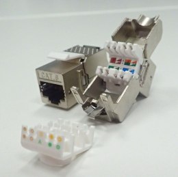 Moduł keystone Jack RJ45 kat. 6 FTP, beznarzędziowy Netrack NETRACK