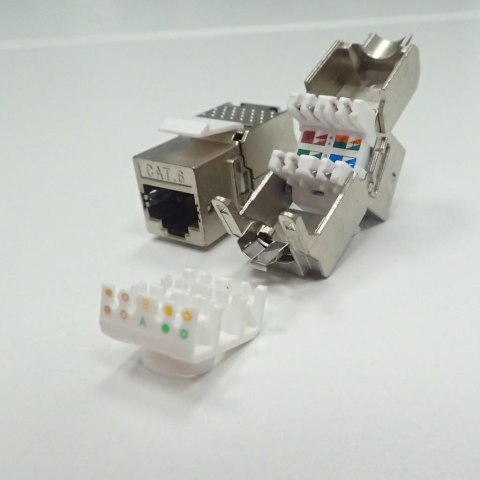 Moduł keystone Jack RJ45 kat. 6A FTP, beznarzędziowy Netrack NETRACK Moduł keystone Jack RJ45 kat. 6A FTP, beznarzędziowy Netrack NETRACK