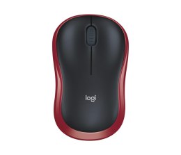 Mysz bezprzewodowa Logitech M185 optyczna czarno-czerwona LOGITECH