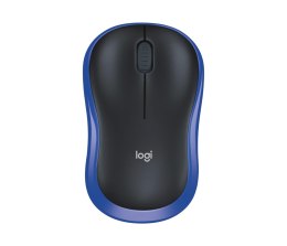 Mysz bezprzewodowa Logitech M185 optyczna czarno-niebieska LOGITECH