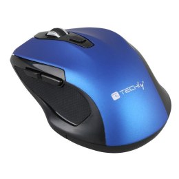 Mysz bezprzewodowa Techly 800/1200/1600dpi optyczna niebieska Techly