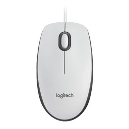 Mysz przewodowa Logitech M100 optyczna biała LOGITECH