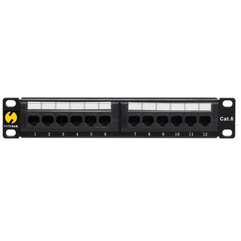 Patch panel 10'' Netrack 12-portów kat. 6 UTP NETRACK Patch panel 10'' Netrack 12-portów kat. 6 UTP NETRACK