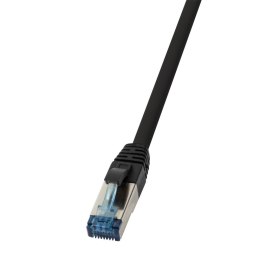 Patchcord LogiLink CQ6025S Cat.6A S/FTP PUR 0,50m czarny LogiLink