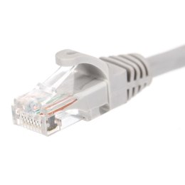 Patchcord RJ45, Netrack osłonka zalewana, kat. 5e UTP, 2m szary NETRACK