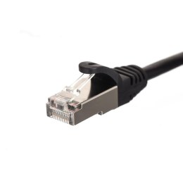 Patchcord RJ45, kat. 6 FTP F/UTP, 10m, Netrack, czarny NETRACK