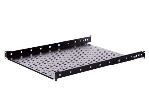 Półka do szafy 19'' Netrack 1U/350mm, wsporniki, czarny NETRACK Półka do szafy 19'' Netrack 1U/350mm, wsporniki, czarny NETRACK