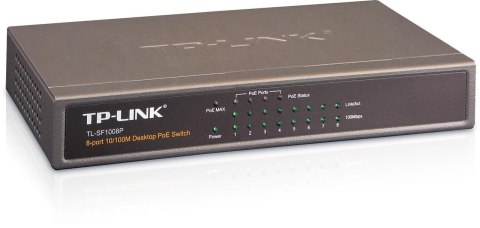 Switch niezarządzalny TP-Link TL-SF1008P 8x10/100, 4xPoE TP-LINK Switch niezarządzalny TP-Link TL-SF1008P 8x10/100, 4xPoE TP-LINK