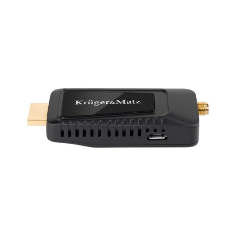 Tuner mini Kruger & Matz KM9999 DVB-T / DVB-T2 HD do TV naziemnej H.265 HEVC Kruger&Matz Tuner mini Kruger & Matz KM9999 DVB-T / DVB-T2 HD do TV naziemnej H.265 HEVC Kruger&Matz